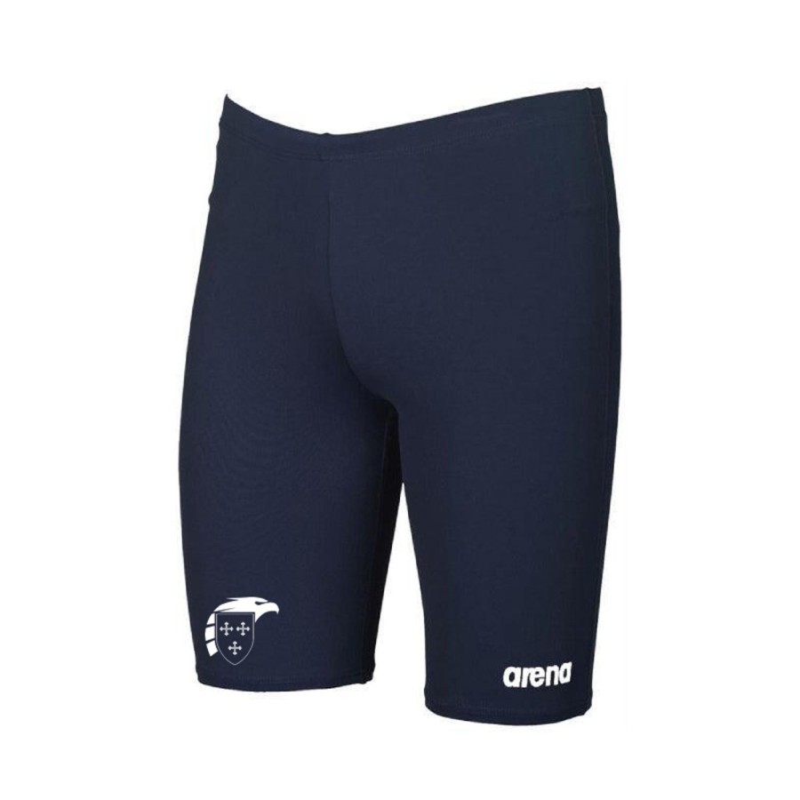 Men Arena Swim Jammers | Episcopal Arena Team Solid Jammer W/Logo 750 Navy-White