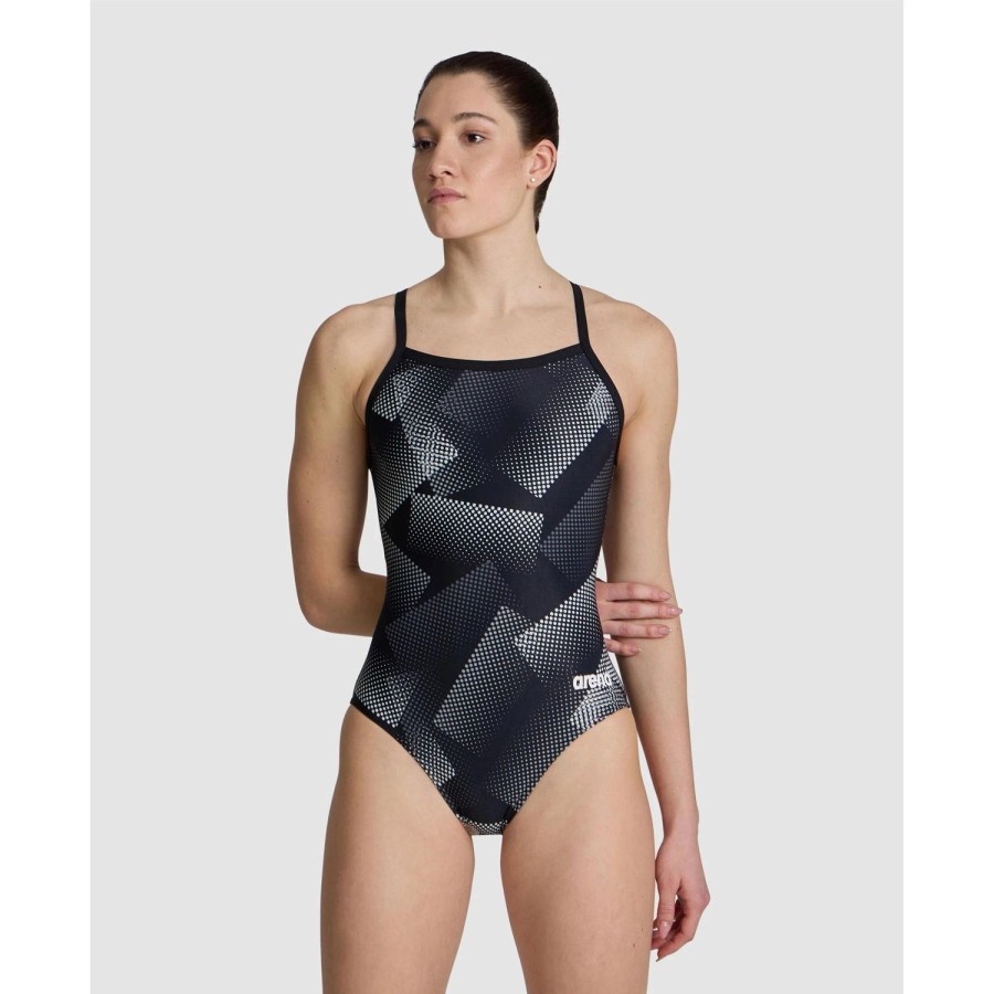 Women Arena One Piece Swimwear | Halftone Light Drop Back One Piece