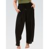 Women Dolfin Bottoms | Dolfin Solid Palazzo Pant Cover Up Black