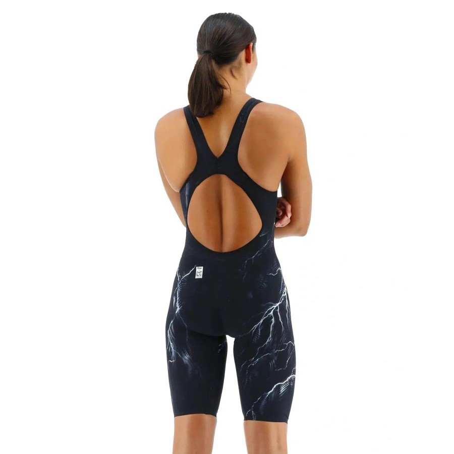 Women TYR Racing & Tech Suits | Tyr Venzo Phantom Oblivion Open Back Tech Suit