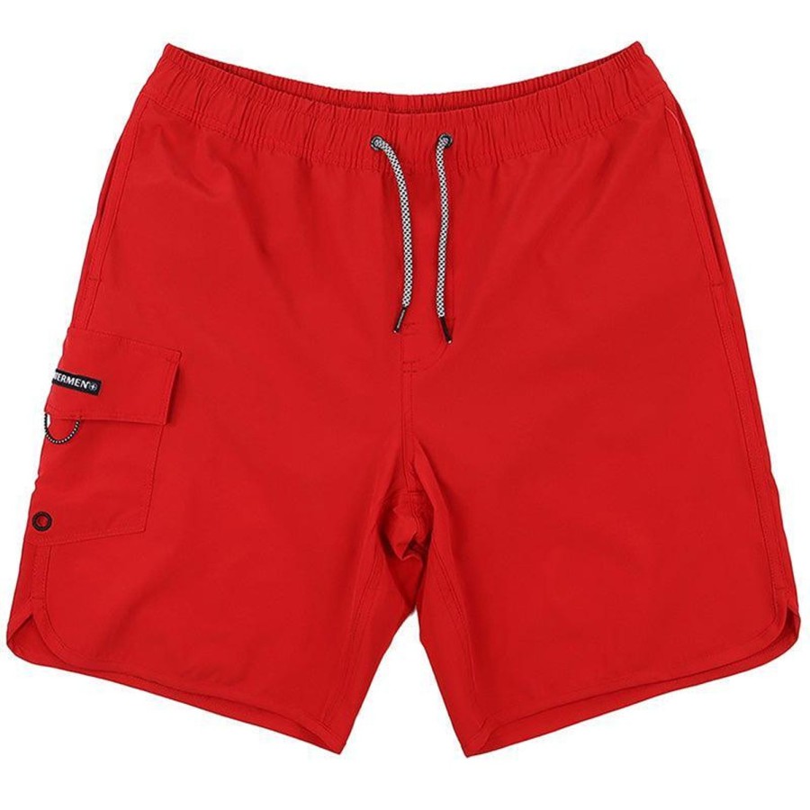 Men Watermen Swim Shorts & Trunks | Watermen Men'S Rincon Stretch Short Red