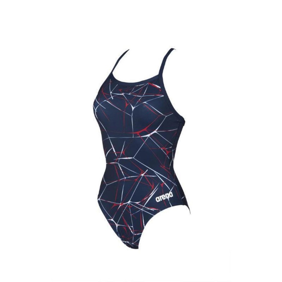 Women Arena One Piece Swimwear | Arena Water Lights Light Drop Back