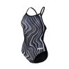 Women Arena One Piece Swimwear | Arena Marbled Light Drop Back