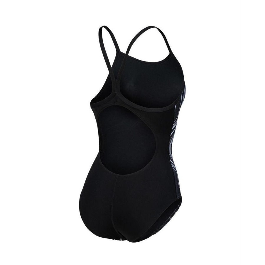 Women Arena One Piece Swimwear | Arena Marbled Light Drop Back