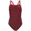 Women Tyr One Piece Swimwear | Tyr Durafast Elite Lapped Diamondfit Swimsuit 610 Red