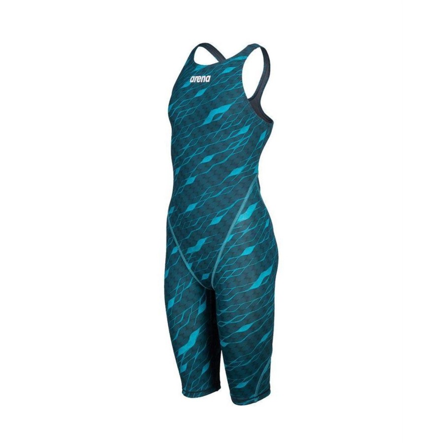 Women Arena Racing & Tech Suits | Arena Powerskin St Next Eco Open Back Junior 101 Cln-Sea Blu