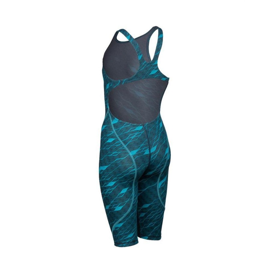 Women Arena Racing & Tech Suits | Arena Powerskin St Next Eco Open Back Junior 101 Cln-Sea Blu