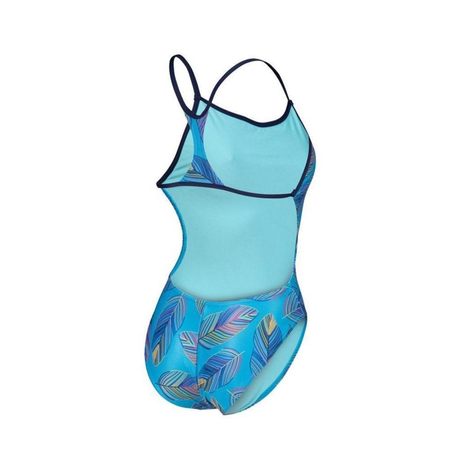 Women Arena One Piece Swimwear | Arena Falling Leaves Booster Back