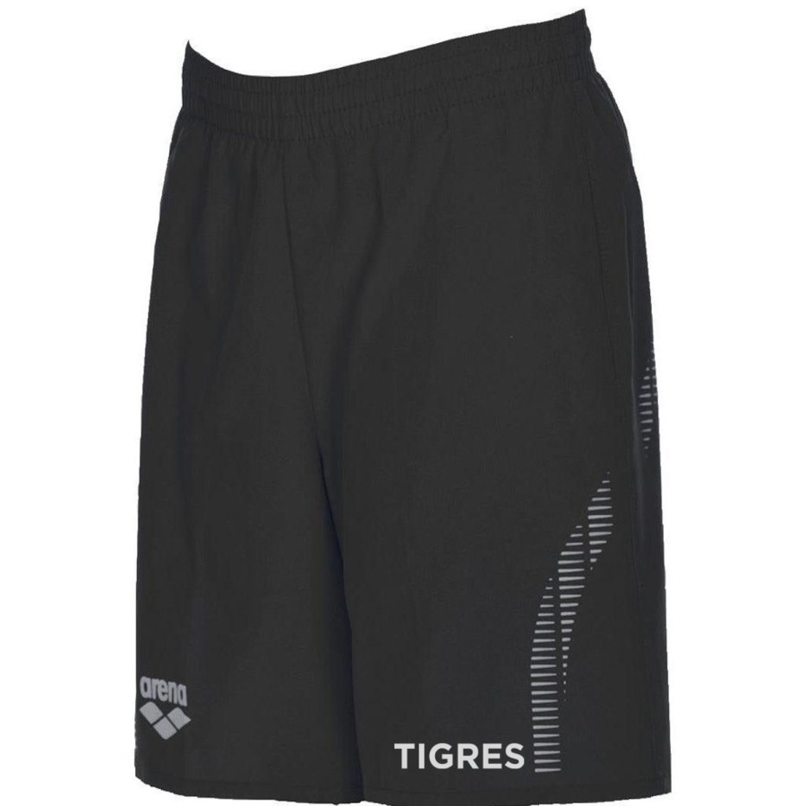 Women Arena Bottoms | Dis Arena Team Line Long Bermuda Short W/Logo 50 Black