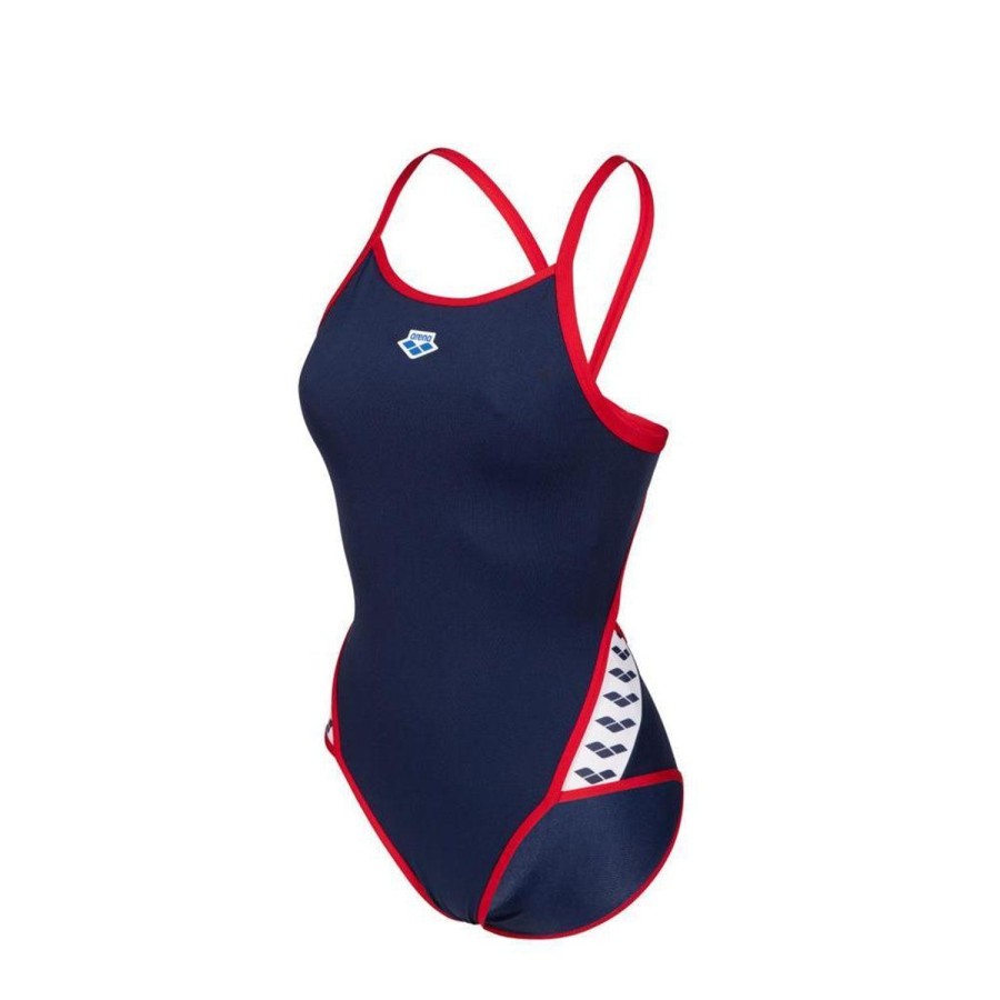 Women Arena One Piece Swimwear | Arena Icons Super Flyback 704 Nvy-Red