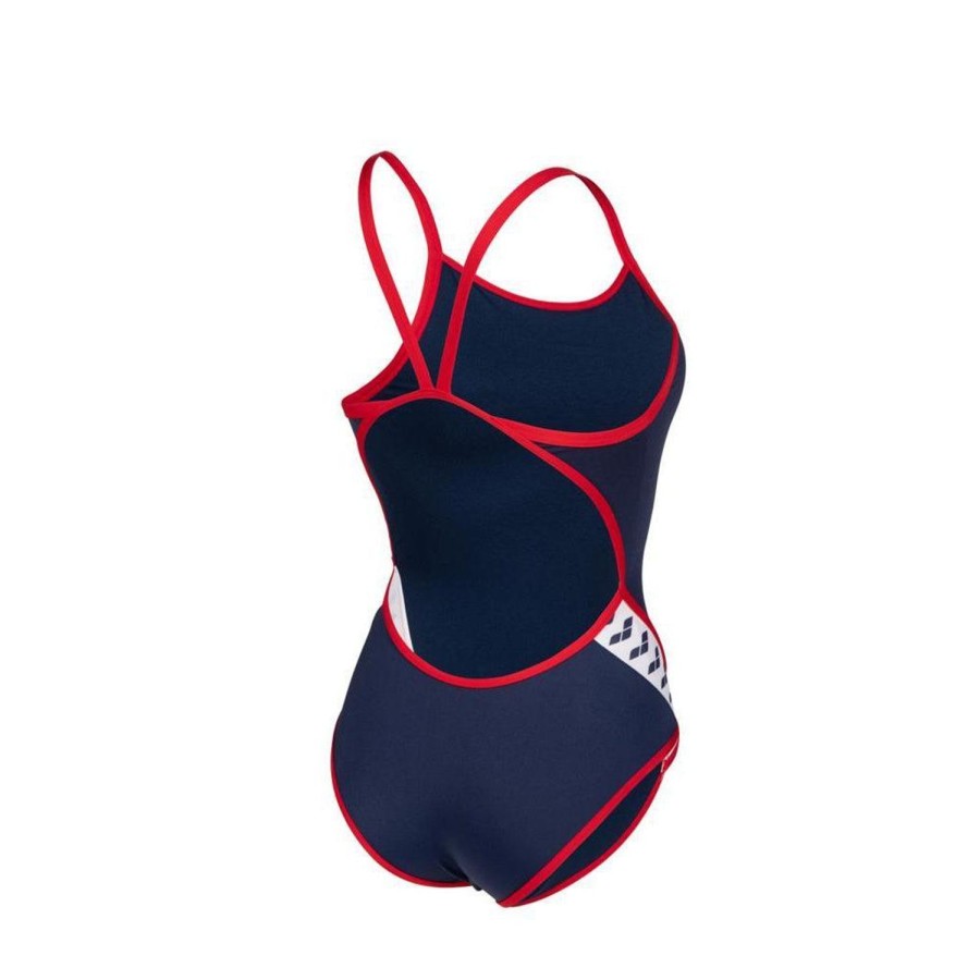 Women Arena One Piece Swimwear | Arena Icons Super Flyback 704 Nvy-Red