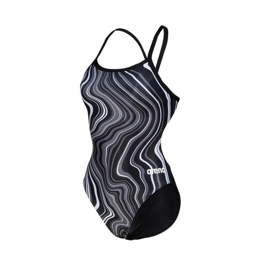 Women Arena One Piece Swimwear | Arena Marbled Challenge Back