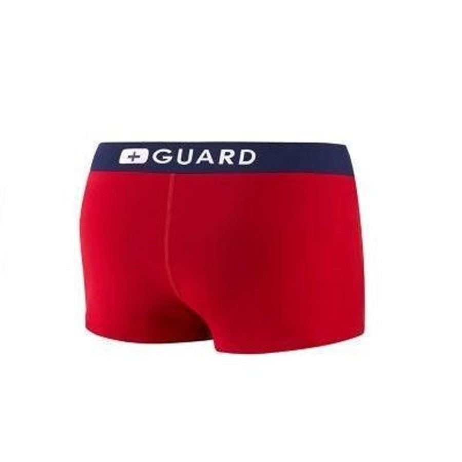 Women Speedo Women'S Two Piece Swimwear | Speedo Guard Swim Short 623 Us Red