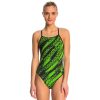 Kids Speedo Girls Swimwear | Speedo Mind Over Crossback 003 Green