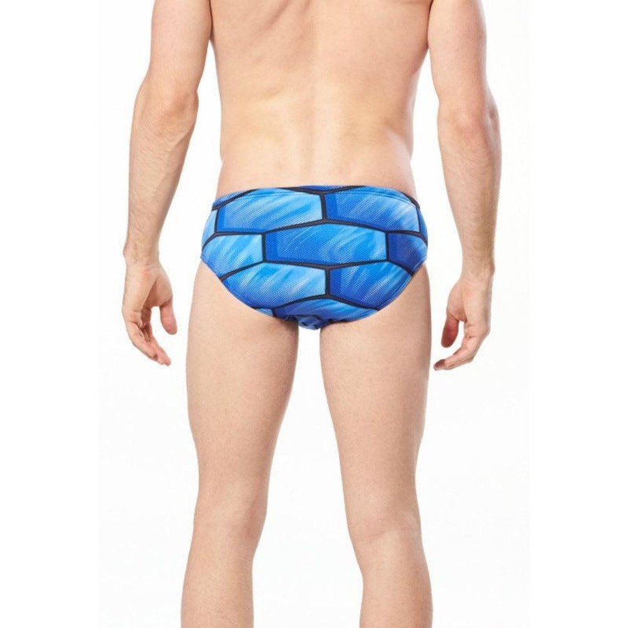 Men Speedo Swim Briefs | Speedo Shell Shock Brief 431 Speedo Blue