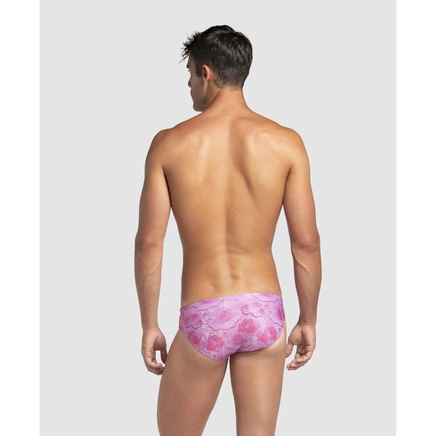 Men Arena Swim Briefs | Arena Breast Cancer Awareness Brief Wavy Roses