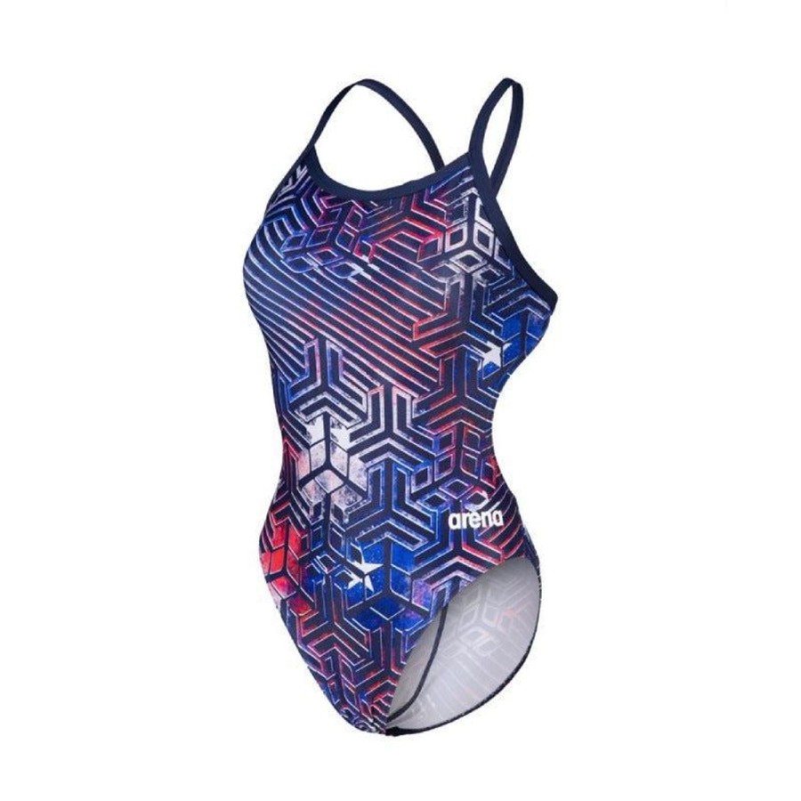 Women Arena One Piece Swimwear | Arena Kikko Pro Challenge Back 704 Us Flag