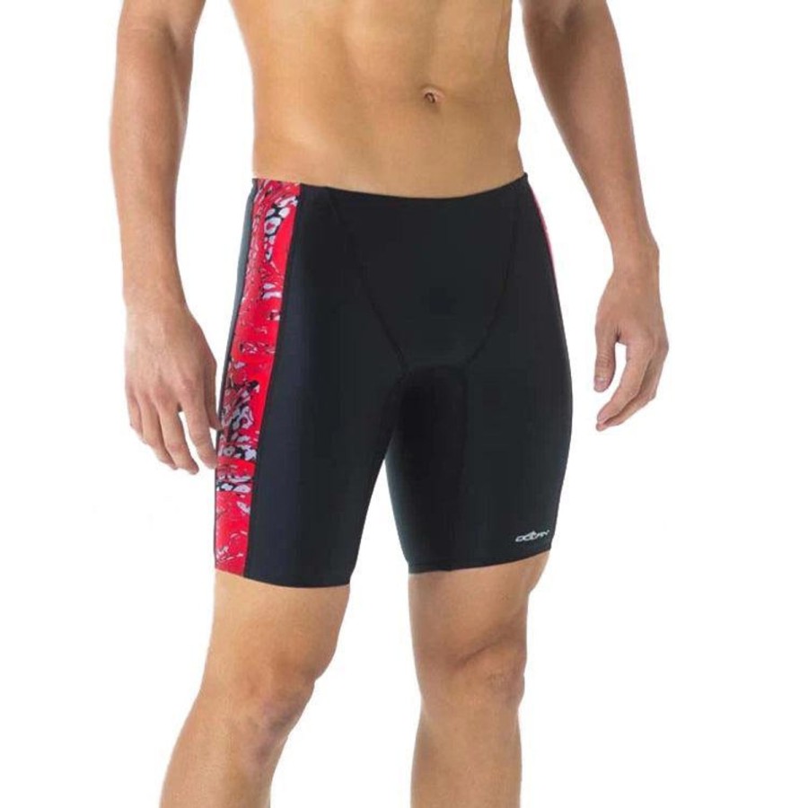 Kids Dolfin Boys Swimwear | Dolfin Xtrasleek Eco Hurricane Spliced Jammer-Lycra 085 Red