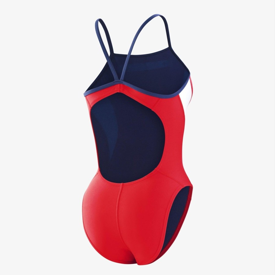 Women Speedo Women'S One Piece Swimwear | Speedo Guard Energy Back 623 Us Red