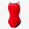 Women Speedo Women'S One Piece Swimwear | Speedo Guard Pro Lt Cross Back 601 Red